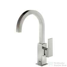 Tres CUADRO EXCLUSIVE magasított mosdó csaptelep, leeresztő nélkül, steel 00660602AC csaptelep
