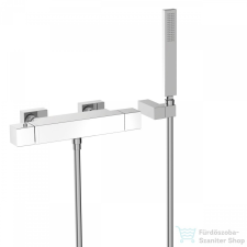 Tres SLIM EXCLUSIVE Termosztátos kádtöltő csaptelep, fehér/króm 20217409BL csaptelep