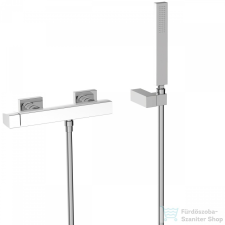 Tres SLIM EXCLUSIVE zuhany csaptelep, zuhanyszettel, fehér/króm 20216701BL csaptelep