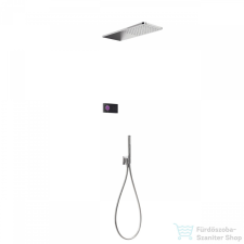 Tres Study Exclusive Falsík alá építhető Termosztátos Elektromos zuhanycsaptelep, kézizuhannyal, fejzuhannyal, króm 09288554 csaptelep