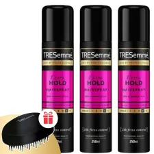 Tresemme TRESemmé Extra erős tartást adó Hajlakk 3x250ml + Ajándék fésű hajformázó