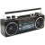 Trevi RR501 Hordozható kazettás rádió és MP3/USB lejátszó, Bluetooth funkcióval (fekete)