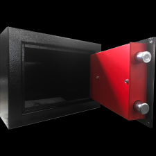 Trezor BÚTORSZÉF 200X330X240MM KULCSOS RUBIN FEKETE MABISZ &quot;A&quot; széf