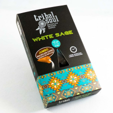Tribal Soul Fehér Zsálya Lefelé Folyó Kúpfüstölő (10db) füstölő