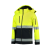 TRICORP Bi-color EN ISO 20471 Softshell softshell kabát unisex fluoreszkáló sárga 4XL