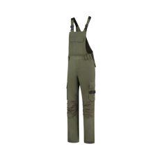 TRICORP Bib &amp; Brace Twill Cordura kantáros munkanadrág unisex army 54