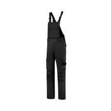 TRICORP Bib &amp; Brace Twill Cordura kantáros munkanadrág unisex fekete 50
