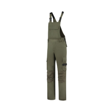 TRICORP Kantáros munkanadrág unisex Bib & Brace Twill Cordura T67 army 58 méret