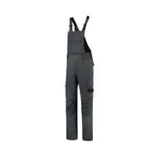 TRICORP Kantáros munkanadrág unisex Bib & Brace Twill Cordura T67 sötétszürke 54 méret