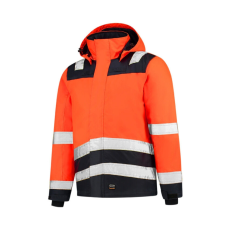 TRICORP Midi Parka High Vis Bicolor munkakabát unisex fluoreszkáló narancssárga 3XL