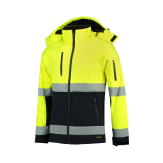 TRICORP Softshell kabát unisex Bi-color EN ISO 20471 Softshell T52 fluoreszkáló sárga 4XL méret