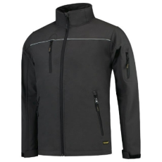 TRICORP Softshell kabát unisex Luxury Softshell T53 sötétszürke M méret