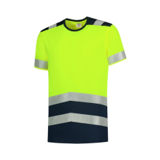 TRICORP T-Shirt High Vis Bicolor póló unisex fluoreszkáló sárga M