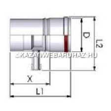 Tricox PPs kondenzátum leválasztó 80mm hűtés, fűtés szerelvény