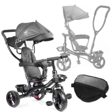  Trike Fix Lite háromkerekű tricikli, tolókarral, szürke tricikli