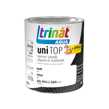 Trinát TRINÁT AQUA UNITOP MATT ZOMÁNCFESTÉK 0,75L, 9016 FEHÉR, L BÁZIS zománcfesték