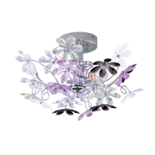 Trio Flower színes-átlátszó gyerek mennyezeti lámpa (TRI-R20012017) E14 2 izzós IP20 világítás