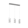 Trio Laola króm-fehér LED függesztett lámpa (TRI-R34183106) LED 3 izzós IP20