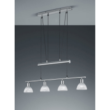 Trio Levisto függeszték szatin króm, alabástrom E14 4 izzós világítás