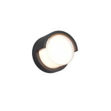 Trio Puno fekete-fehér LED kültéri falikar (TRI-R27036132) LED 1 izzós IP54 kültéri világítás
