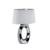 Trio Taba ezüst-fehér asztali lámpa (TRI-R50521089) E27 1 izzós IP20