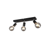 Trio Vannes fekete mennyezeti spotlámpa (TRI-R80183032) E27 3 izzós IP20