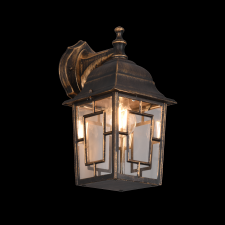 Trio VOLTURNO KÜLTÉRI FALI LÁMPA E27 IP23 LEFELÉ ÁLLÓ 30X15X19CM ANTIK BRONZ kültéri világítás