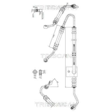 TRISCAN hidraulikus cső, kormányzás TRISCAN 8516 11001 autóalkatrész