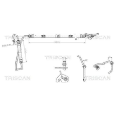 TRISCAN hidraulikus cső, kormányzás TRISCAN 8516 16014 autóalkatrész