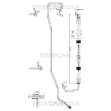 TRISCAN hidraulikus cső, kormányzás TRISCAN 8516 16032 autóalkatrész
