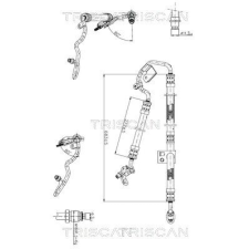 TRISCAN hidraulikus cső, kormányzás TRISCAN 8516 23009 autóalkatrész