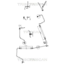 TRISCAN hidraulikus cső, kormányzás TRISCAN 8516 28012 autóalkatrész