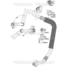 TRISCAN kis-/nagynyomású cső, klímaberendezés TRISCAN 9010 16001 autóalkatrész