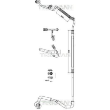 TRISCAN kis-/nagynyomású cső, klímaberendezés TRISCAN 9010 16044 autóalkatrész