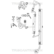 TRISCAN kis-/nagynyomású cső, klímaberendezés TRISCAN 9010 24011 autóalkatrész
