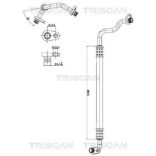 TRISCAN kis-/nagynyomású cső, klímaberendezés TRISCAN 9010 28026 autóalkatrész