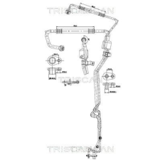 TRISCAN kis-/nagynyomású cső, klímaberendezés TRISCAN 9010 28064 autóalkatrész