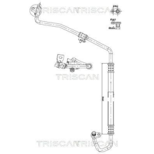 TRISCAN kis-/nagynyomású cső, klímaberendezés TRISCAN 9010 28067 autóalkatrész