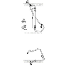TRISCAN kis-/nagynyomású cső, klímaberendezés TRISCAN 9010 28073 autóalkatrész