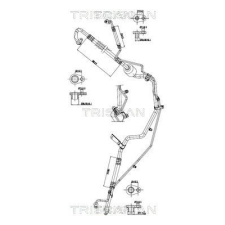 TRISCAN kis-/nagynyomású cső, klímaberendezés TRISCAN 9010 28078 autóalkatrész