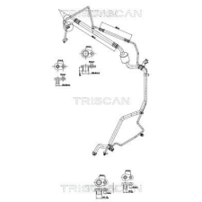 TRISCAN kis-/nagynyomású cső, klímaberendezés TRISCAN 9010 28089 autóalkatrész