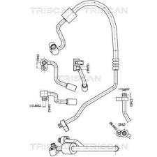 TRISCAN kis-/nagynyomású cső, klímaberendezés TRISCAN 9010 29007 autóalkatrész