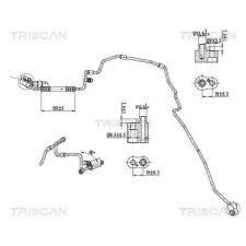 TRISCAN kis-/nagynyomású cső, klímaberendezés TRISCAN 9010 29015 autóalkatrész