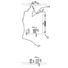 TRISCAN kis-/nagynyomású cső, klímaberendezés TRISCAN 9010 29017 autóalkatrész