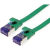 TRITON Value 21.99.2143 RJ45 Hálózati kábel, patchkábel CAT 6A F/UTP 3.00 m Zöld Árnyékolt, lapos, aranyozott érintkező 1 db (21.99.2143)