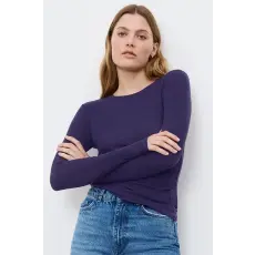 TRIUMPH Beauty Layers póló, lila, hosszú ujjú XL