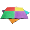 Trix Puzzle Tatami Torna Szönyeg Elem 100 X 100 X 3 cm védőszegéllyel világos piros/kék
