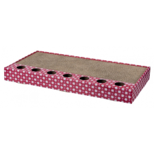 Trixie 107415 Macska kaparófa kaparókarton játékokkal 48 × 25 cm - Pink (107415) macskabútor