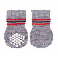 Trixie 19505 kutyazokni L-XL szürke tapadókorongos 2 db-os kutyaruha