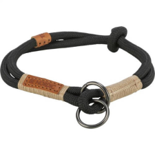 Trixie Be Nordic Collar - nyakörv fonott kötélből (fekete/homok) XS-S (30cm/Ø6mm) kutyafelszerelés